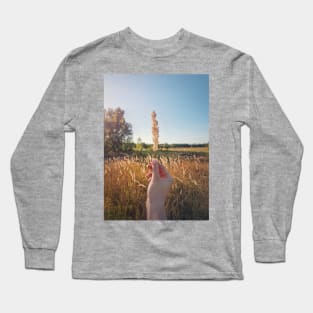 holding a foxtail Long Sleeve T-Shirt